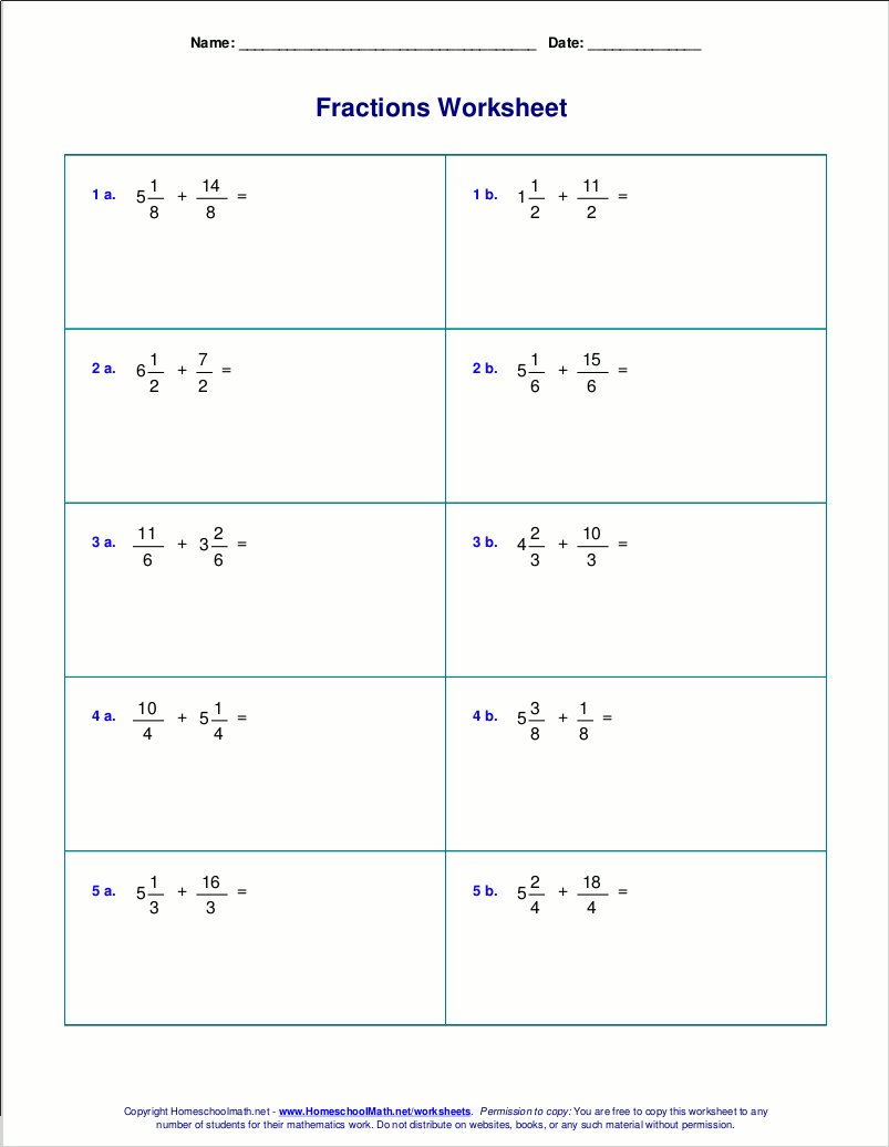 Worksheets For Fraction Addition Free Printable Fractions Worksheets Comparing Identifying Free Printables Lettering SVG Files Tools Apps