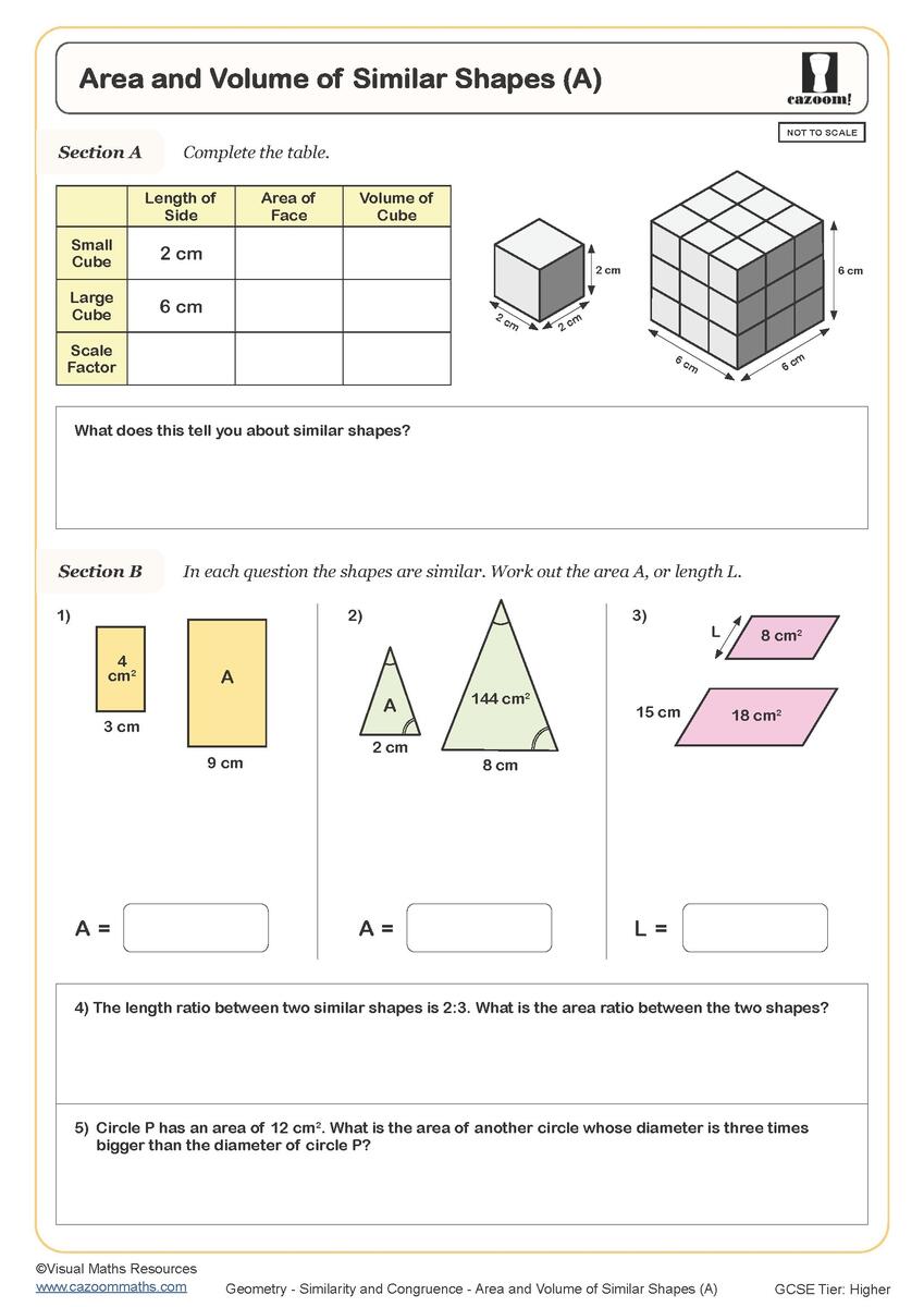 Year 10 Volume And Surface Area Worksheets PDF Printable Worksheets